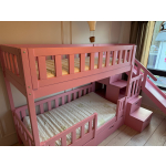 hoogslaper 80x160 met trap en glijbaan